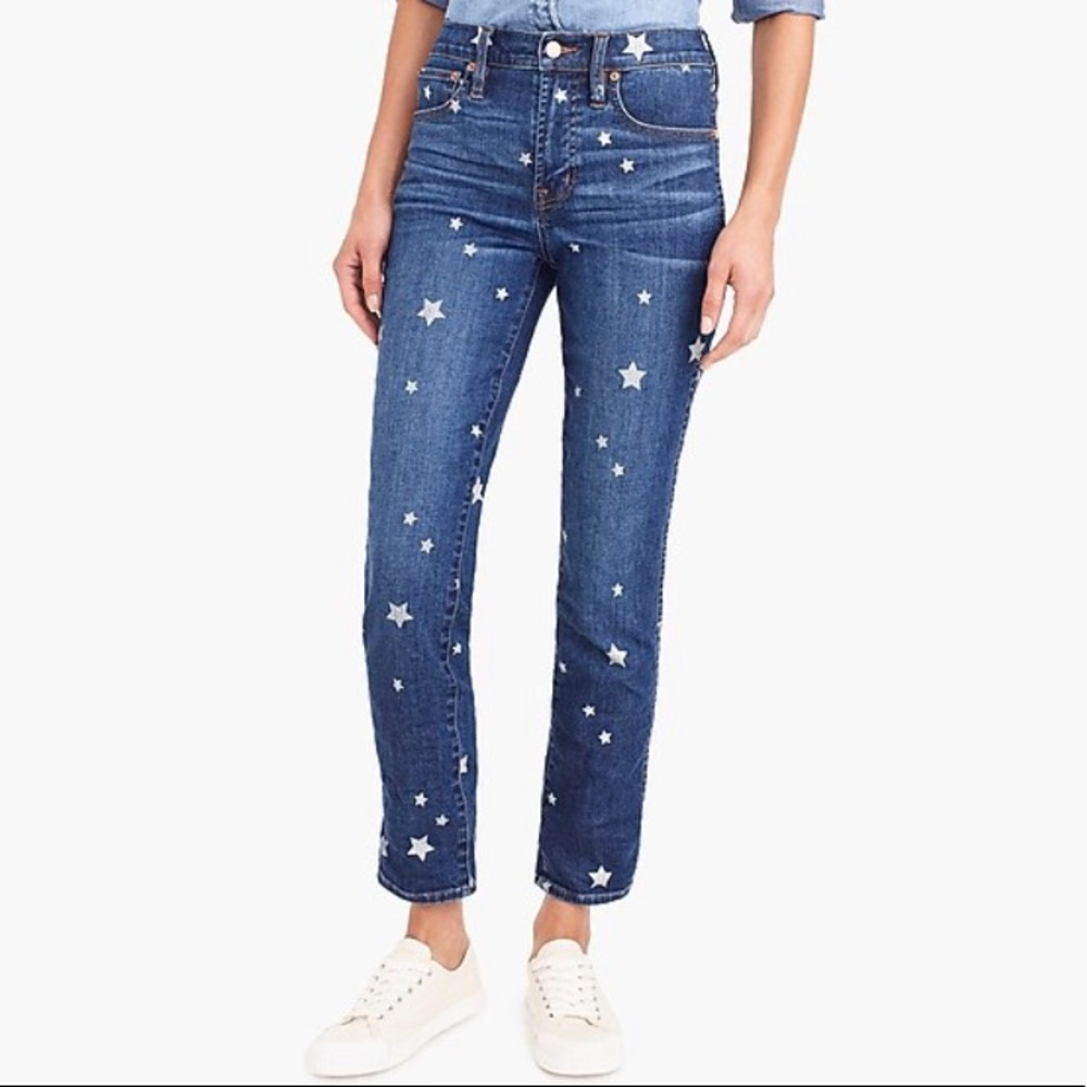 JCrew star jeans